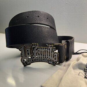 Juicy Couture Mens Distressed Belt “La Familia Car Club East LA - Size 32- NWT
